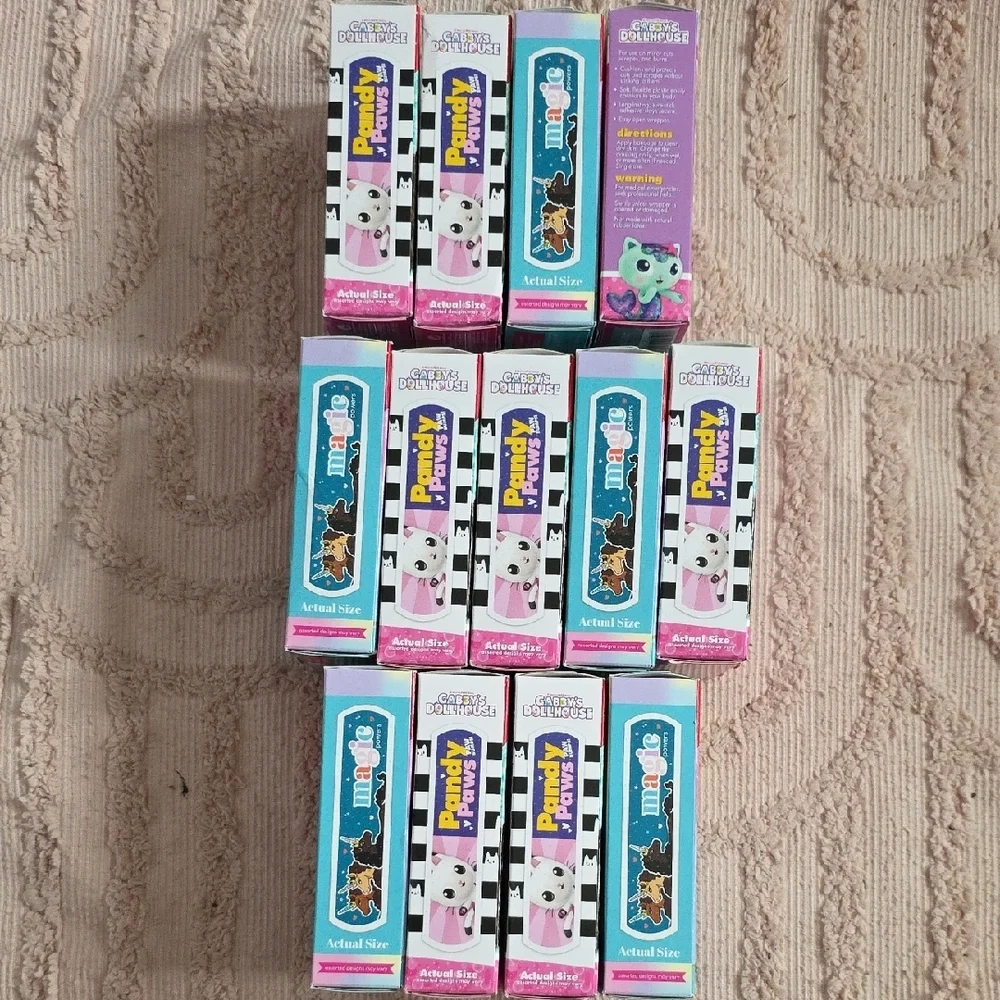 Gabby's Dollhouse And Afro Unicorn Adhesive Bandages,‎ 13 Boxes, New